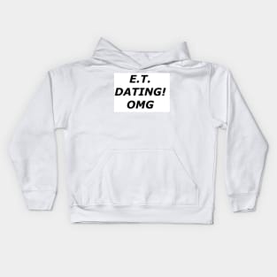 Cyberspace/interstellar dating Kids Hoodie